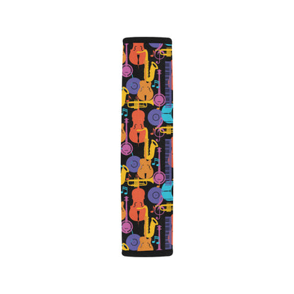 Jazz Pattern Print Design 03 Car Seat Belt Cover