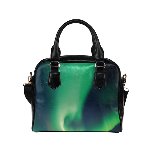 Aurora Borealis Pattern Print Design 04 Shoulder Handbag