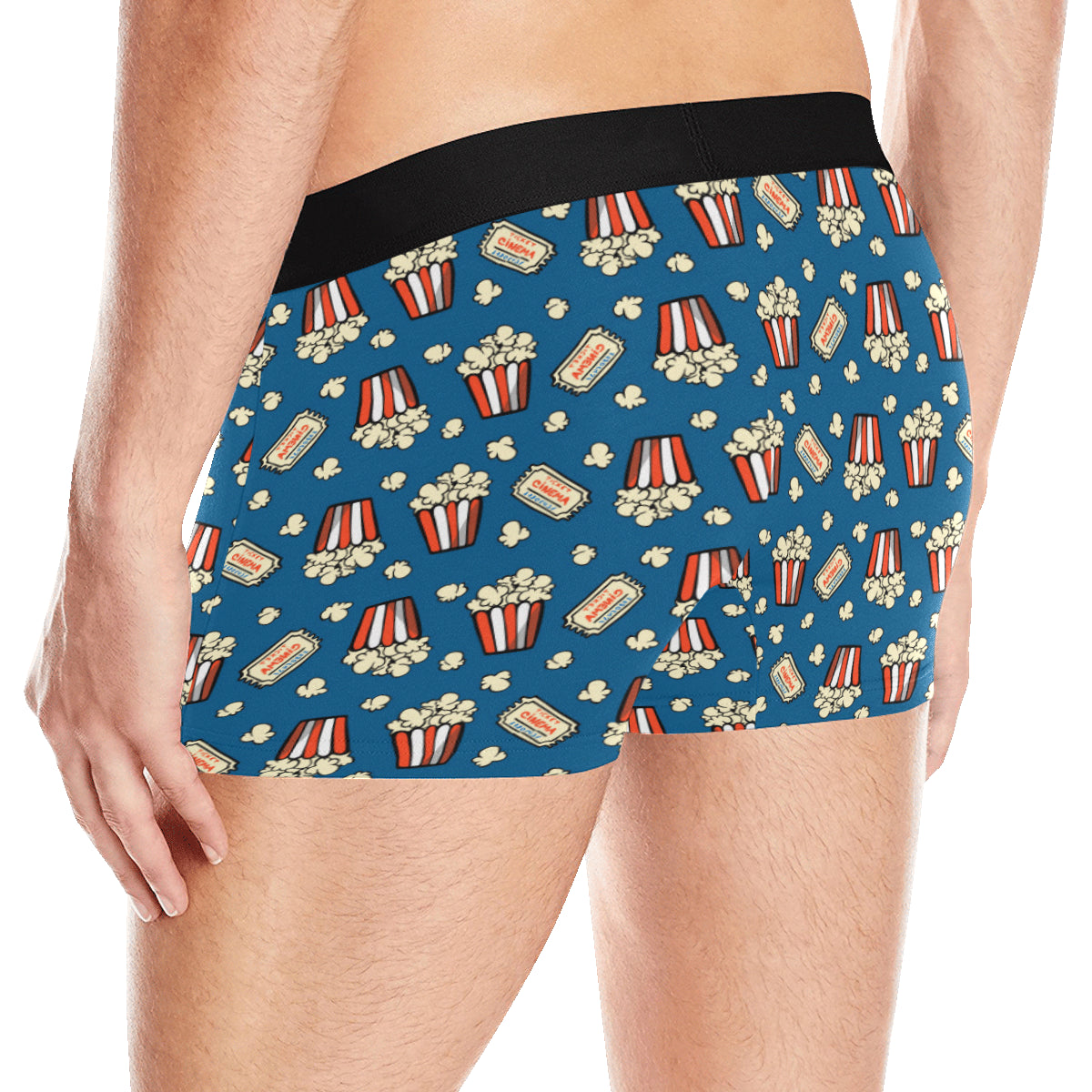 Popcorn Pattern Print Design A03 Men's Boxer Briefs