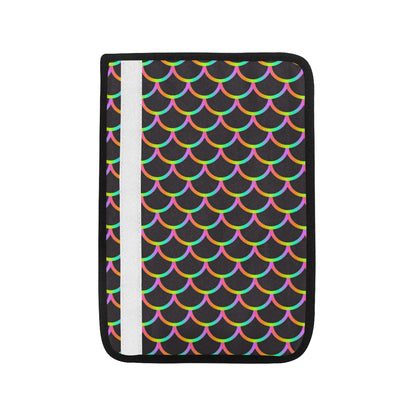 Mermaid Tail Rainbow Design Print Car Seat Belt Cover