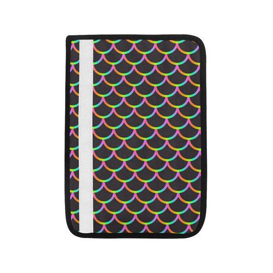 Mermaid Tail Rainbow Design Print Car Seat Belt Cover