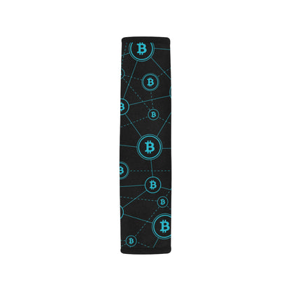 Cryptocurrency Pattern Print Design 01 Car Seat Belt Cover