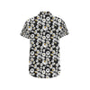 Daisy Pattern Print Design 02 Men's Short Sleeve Button Up Shirt