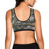 Camo Realistic Tree Forest Pattern Sports Bra