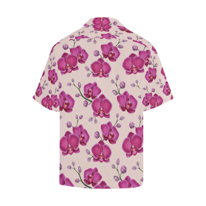 Orchid Pattern Print Design A02 Men's Hawaiian Shirt