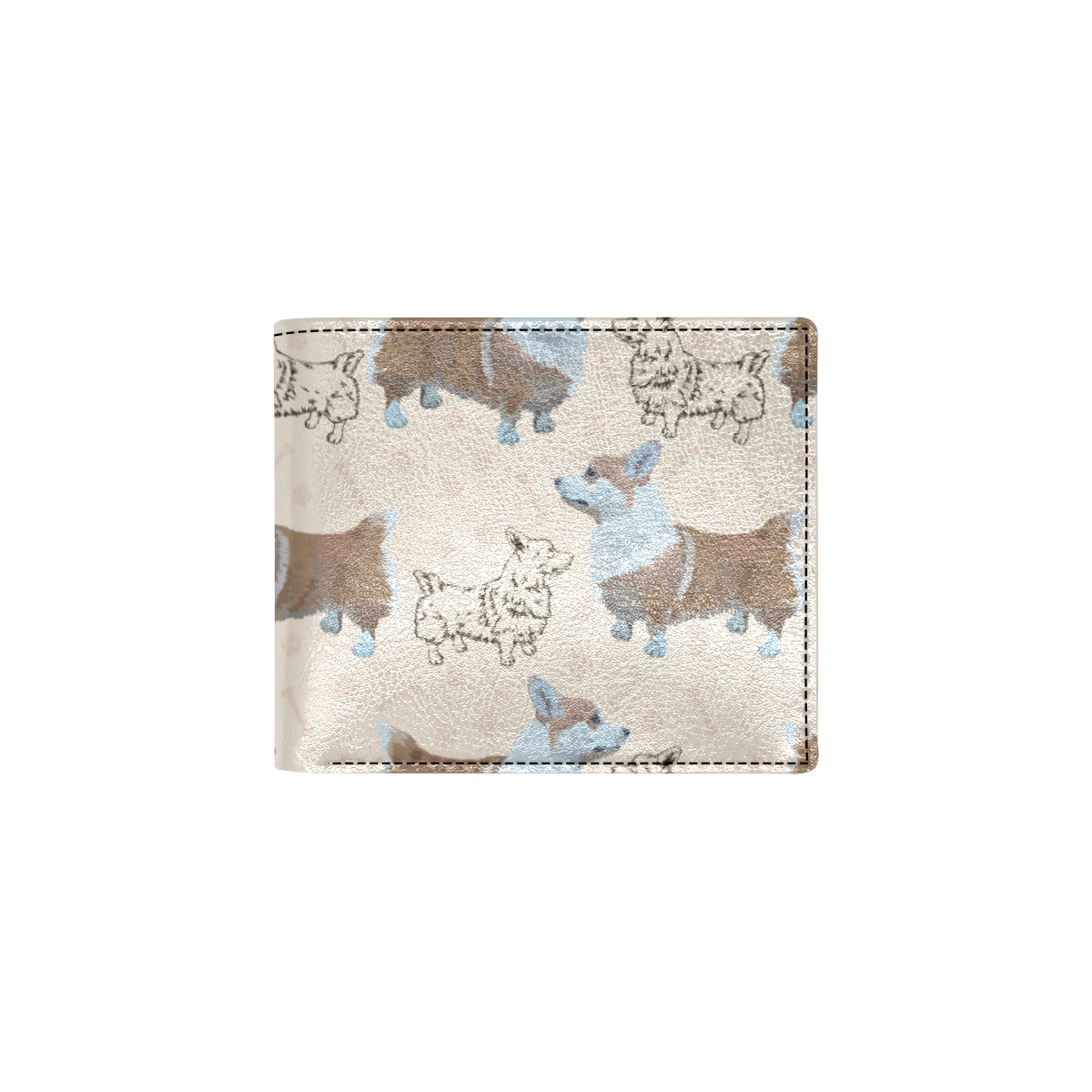 Pembroke Welsh Corgis Pattern Print Design A03 Men's ID Card Wallet