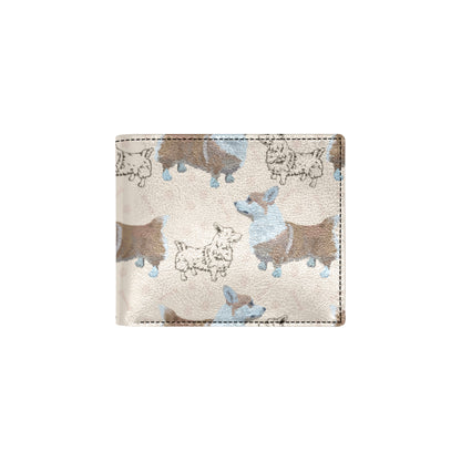 Pembroke Welsh Corgis Pattern Print Design A03 Men's ID Card Wallet