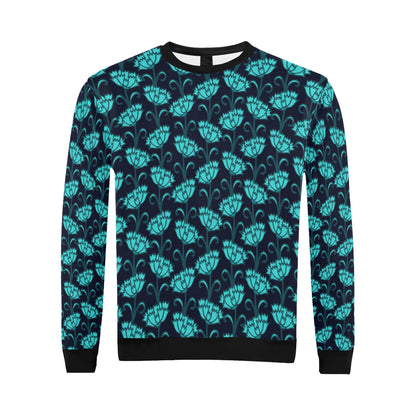 Carnations Pattern Print Design CN06 Men Long Sleeve Sweatshirt