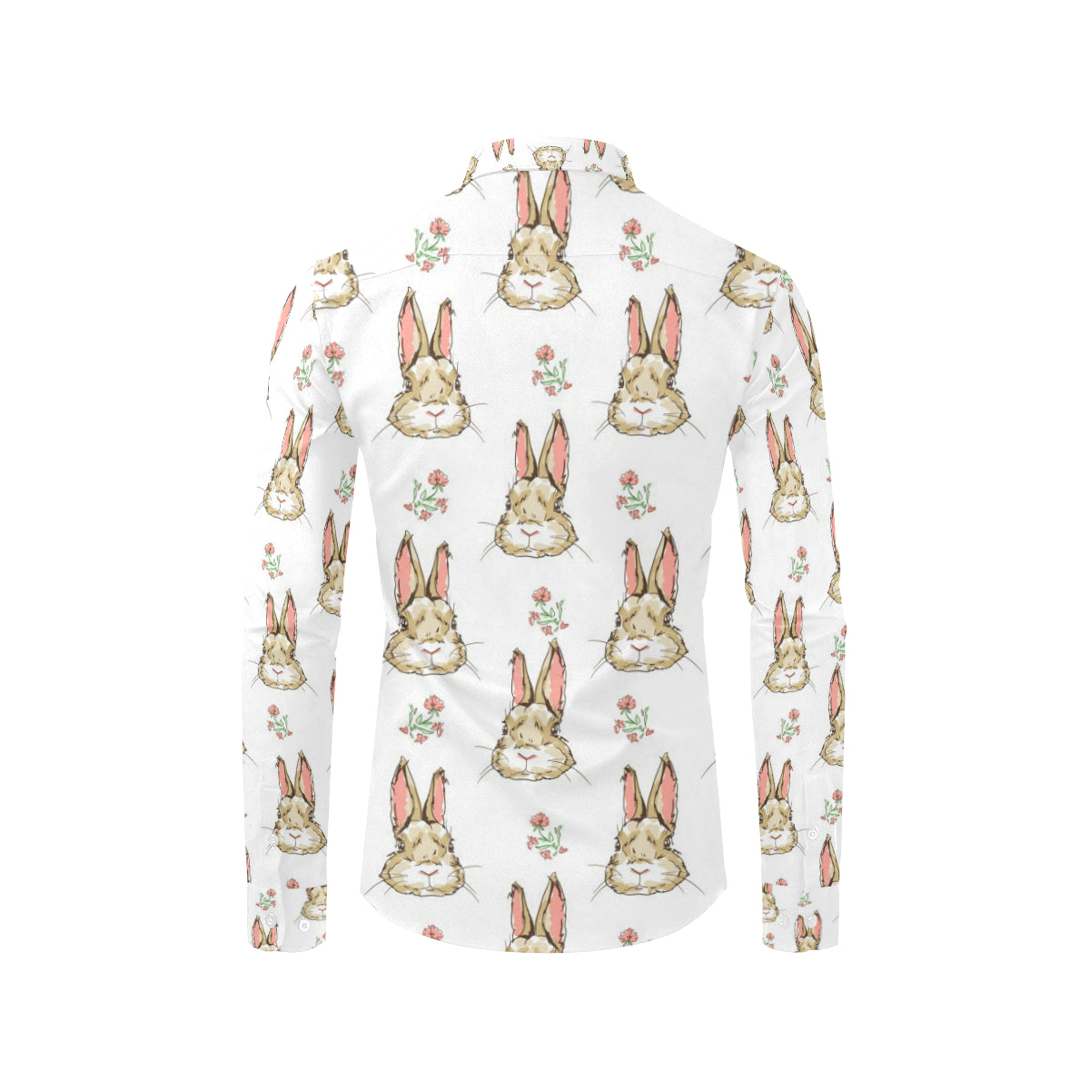 Rabbit Pattern Print Design RB09 Men's Long Sleeve Shirt