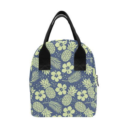 Pineapple Pattern Print Design PP07 Insulated Lunch Bag