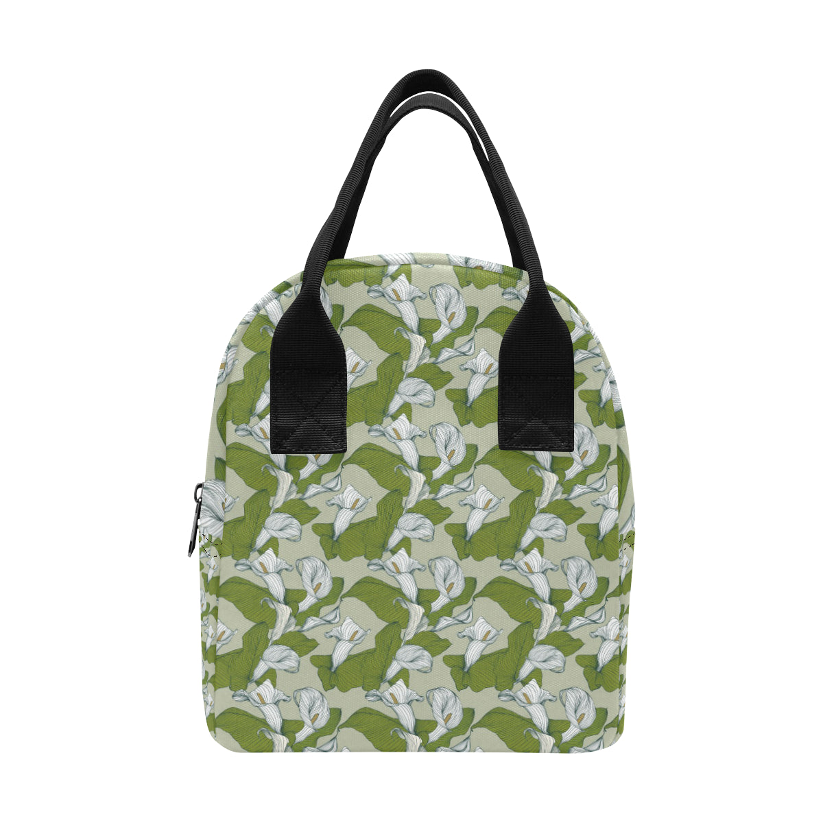 Lily Pattern Print Design LY08 Insulated Lunch Bag