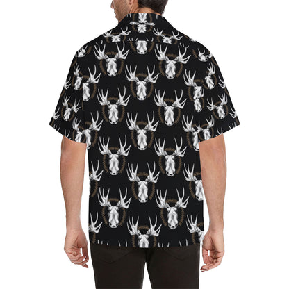 Moose Pattern Print Design 02 Men's Hawaiian Shirt