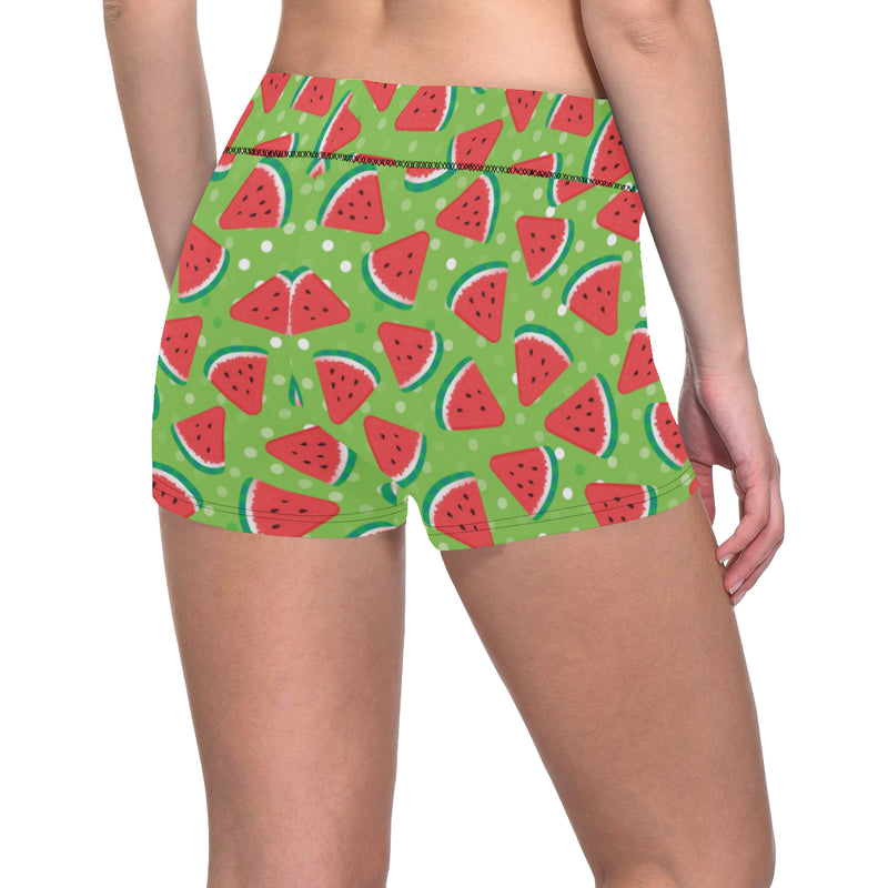 Watermelon Pattern Print Design WM05 Yoga Shorts