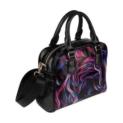 Liquid Pattern Print Design 01 Shoulder Handbag