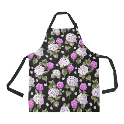 Hydrangea Pattern Print Design HD011 Apron with Pocket