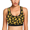 Elm Leave Summer Print Pattern Sports Bra