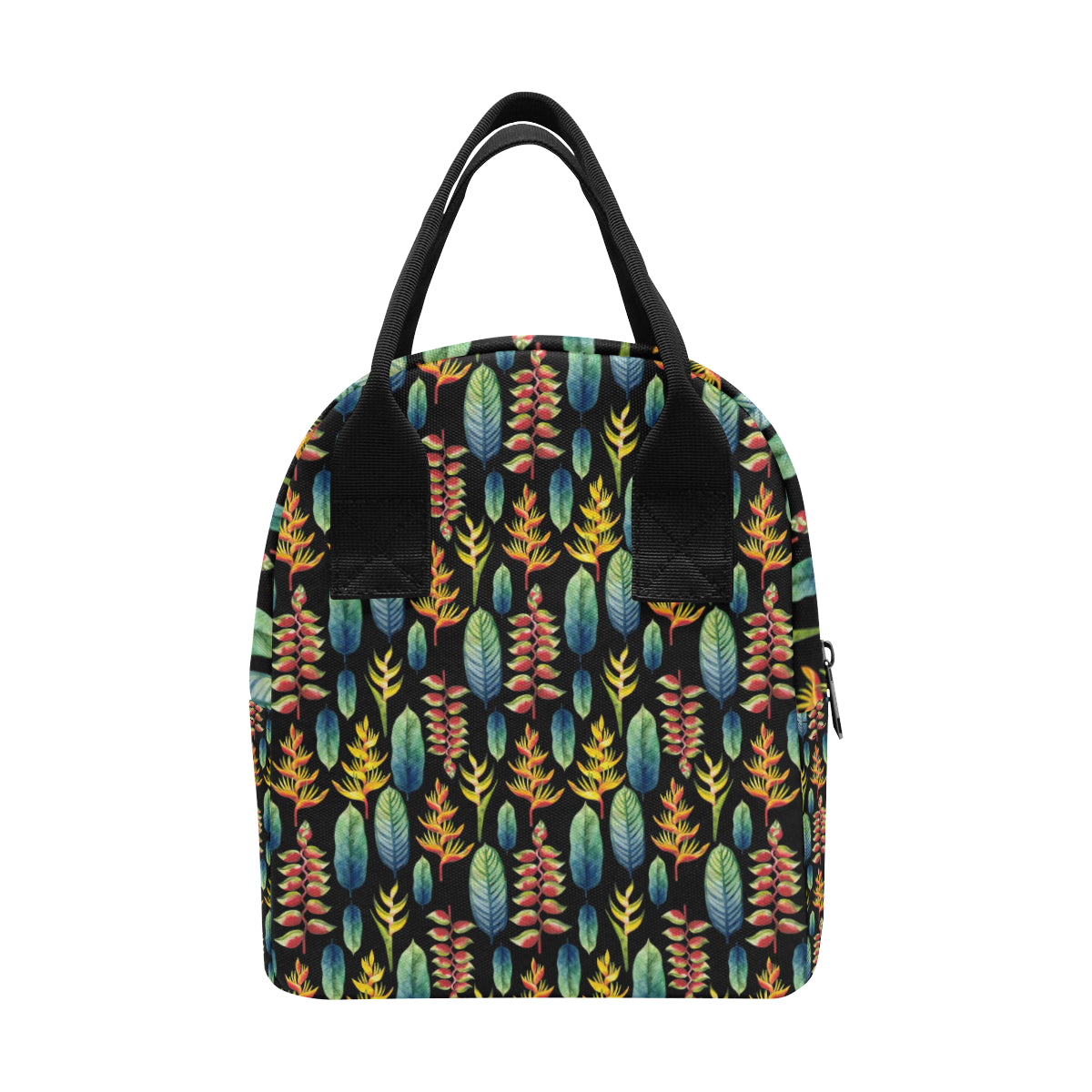 Heliconia Pattern Print Design HL03 Insulated Lunch Bag