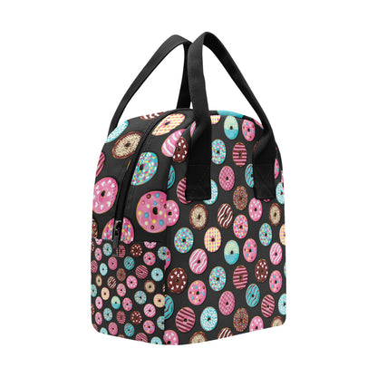 Donut Pattern Print Design DN02 Insulated Lunch Bag