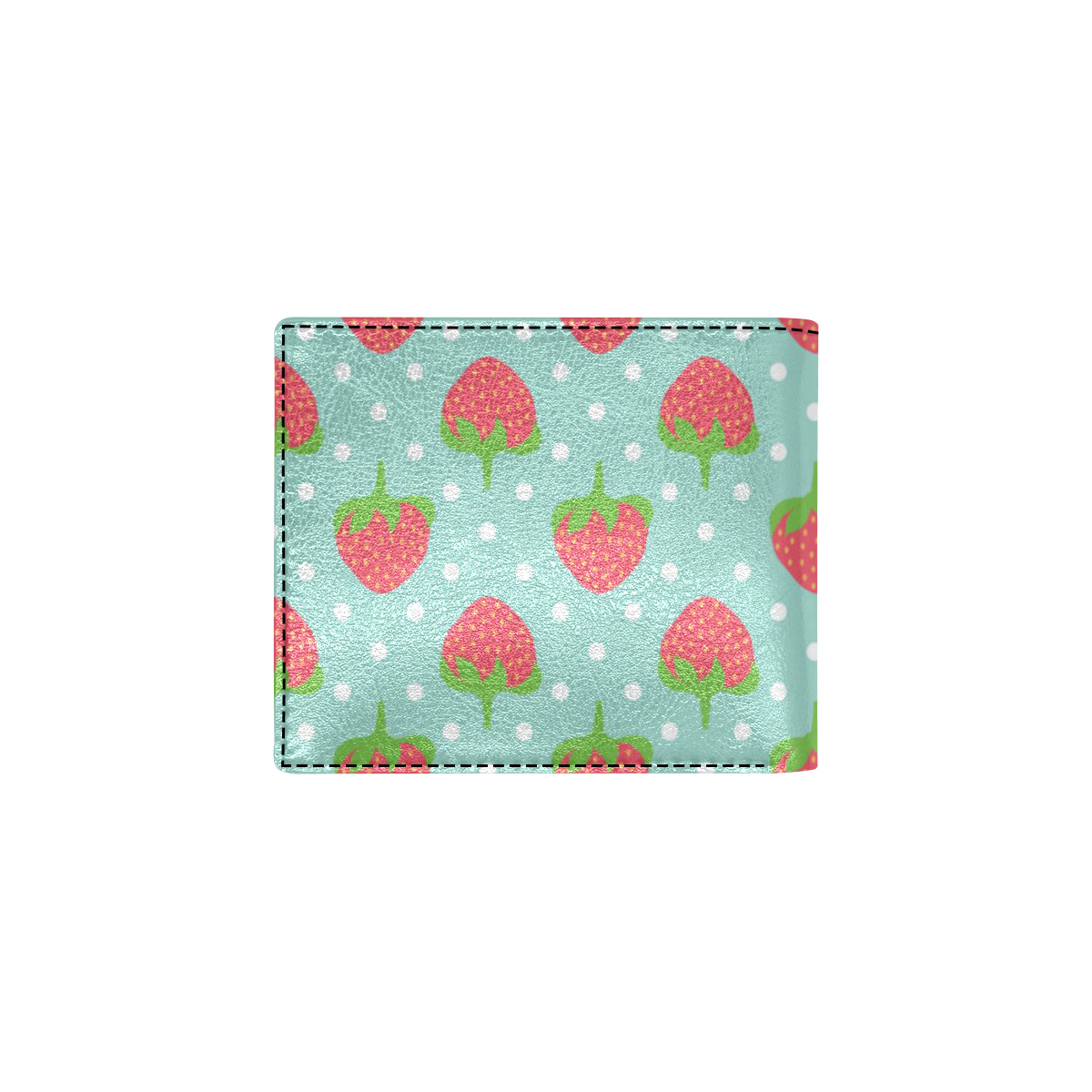 Strawberry Pattern Print Design SB06 Men's ID Card Wallet