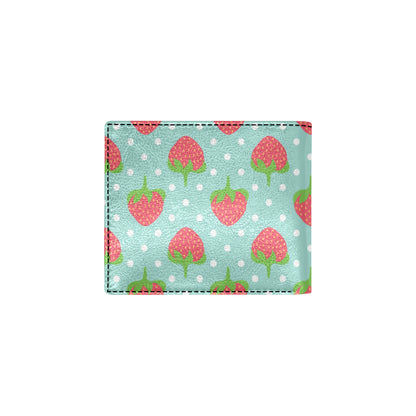 Strawberry Pattern Print Design SB06 Men's ID Card Wallet