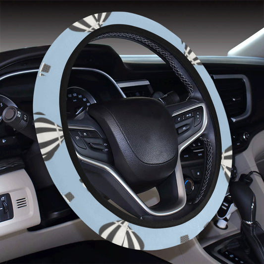 Ballon Pattern Print Design 05 Steering Wheel Cover with Elastic Edge