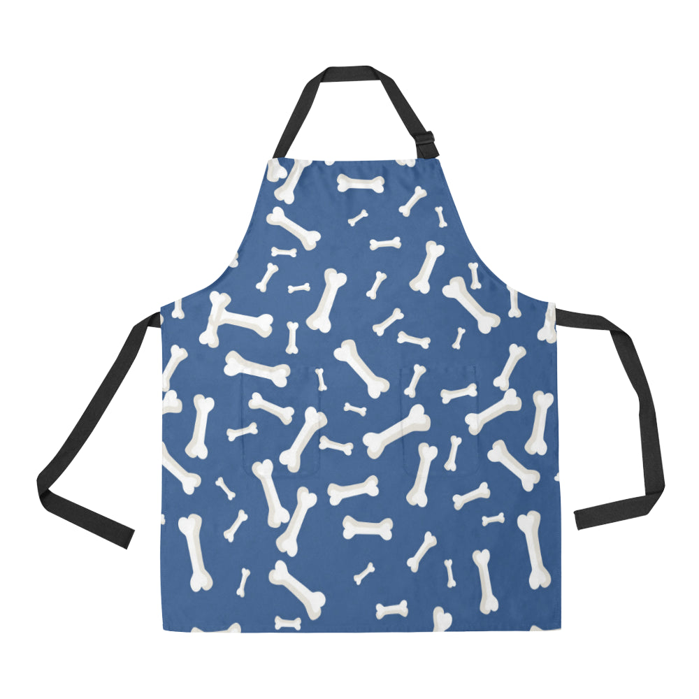 Dog Bone Pattern Print Design 03 Apron with Pocket