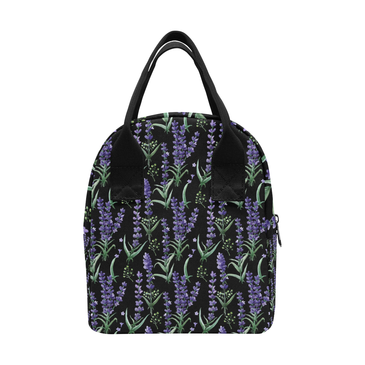 Lavender Pattern Print Design LV01 Insulated Lunch Bag