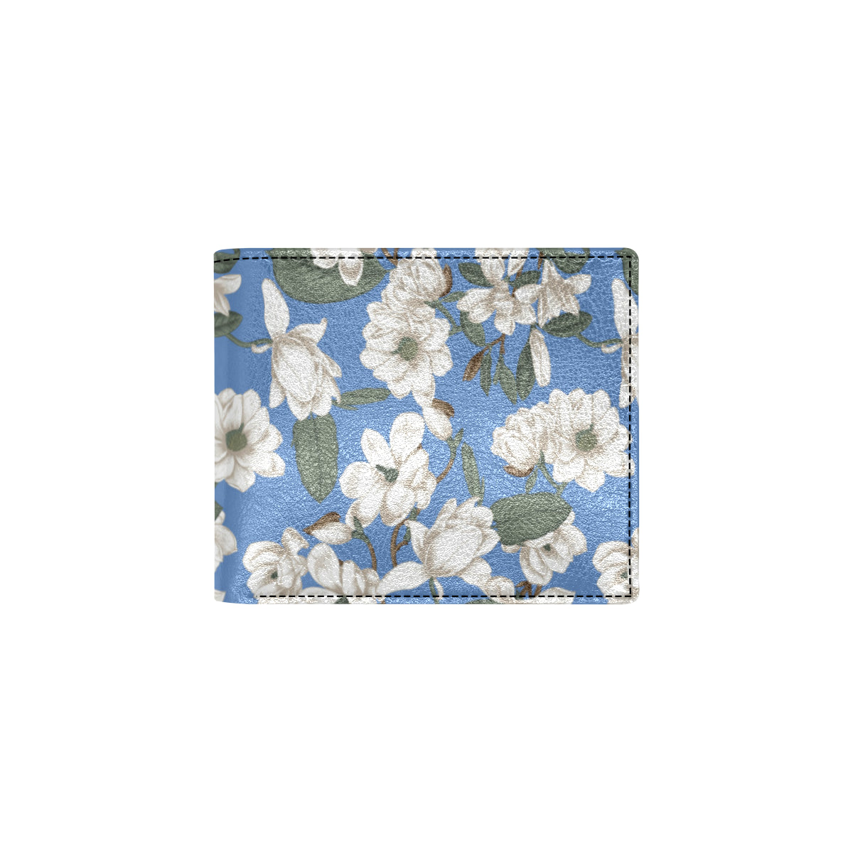 Magnolia Pattern Print Design 01 Men's ID Card Wallet