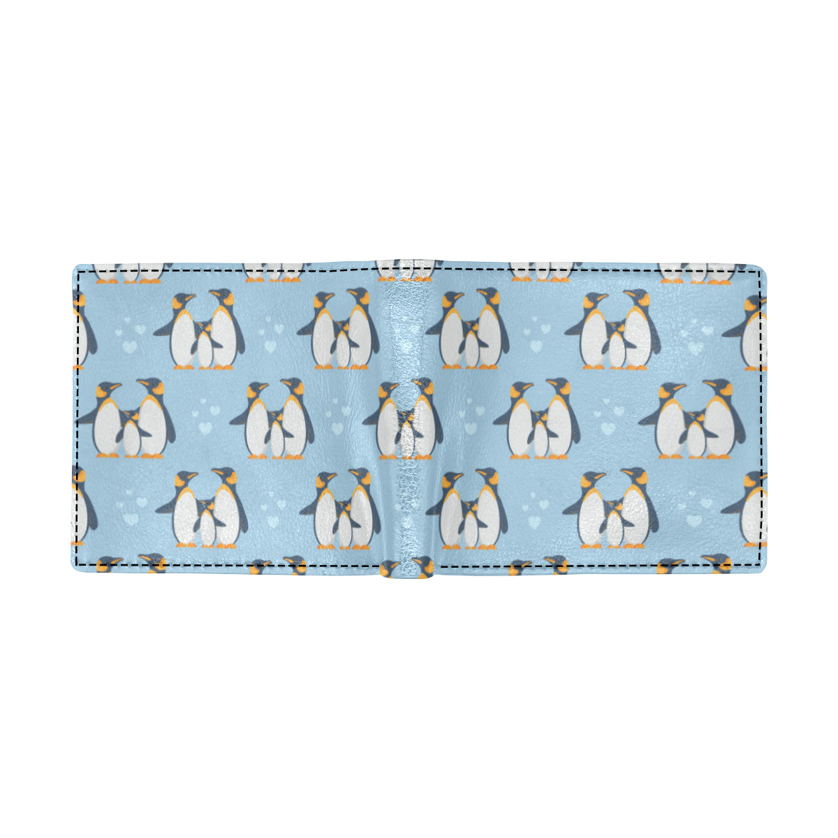 Penguin Pattern Print Design A04 Men's ID Card Wallet