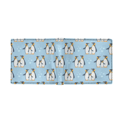 Penguin Pattern Print Design A04 Men's ID Card Wallet