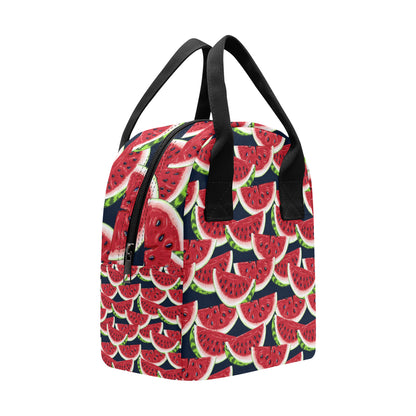 Watermelon Pattern Print Design WM011 Insulated Lunch Bag