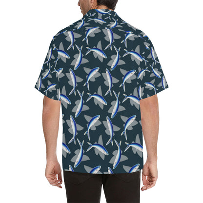 Flying Fish Pattern Print Design 04 Men's Hawaiian Shirt