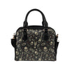 Rock and Roll Skull Pattern Print Design A03 Shoulder Handbag