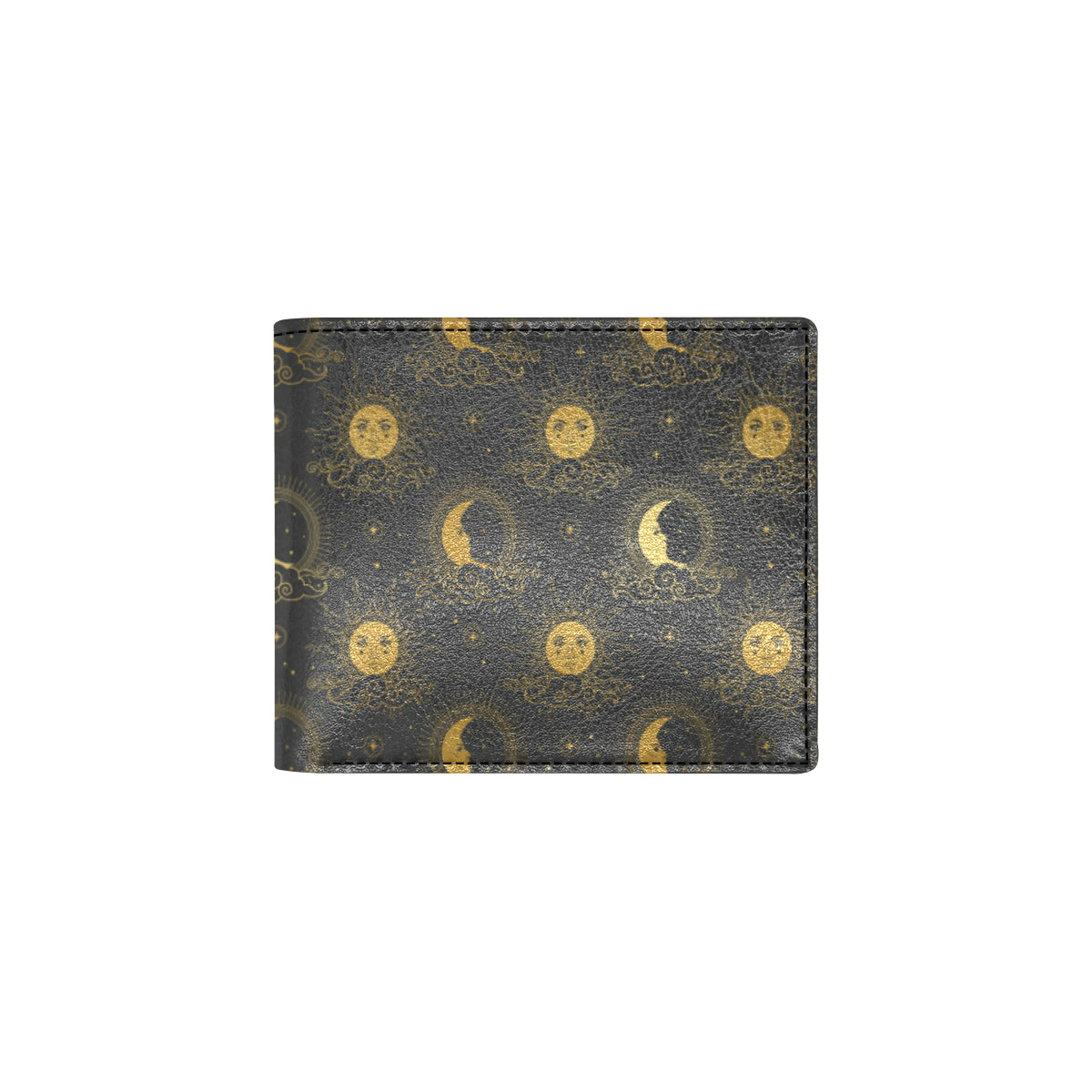Celestial Moon Sun Pattern Print Design 05 Men's ID Card Wallet
