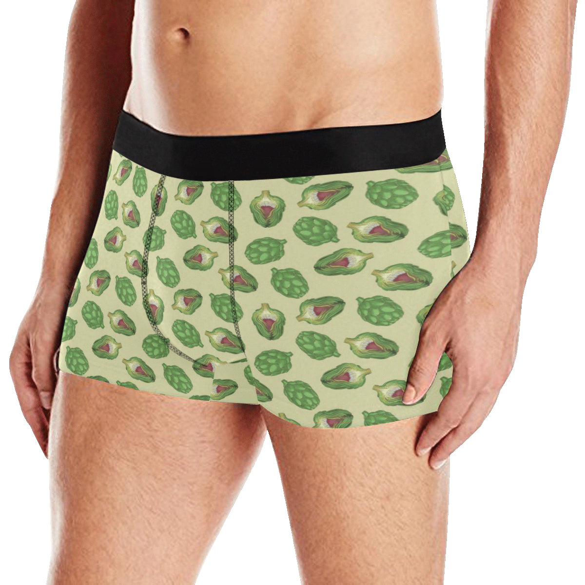 Artichoke Pattern Print Design 03 Men's Boxer Briefs
