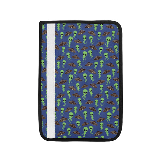 Alien Green UFO Pattern Car Seat Belt Cover