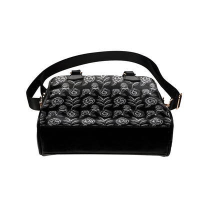 Camellia Pattern Print Design 02 Shoulder Handbag