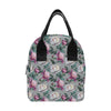 Peony Pattern Print Design PE01 Insulated Lunch Bag