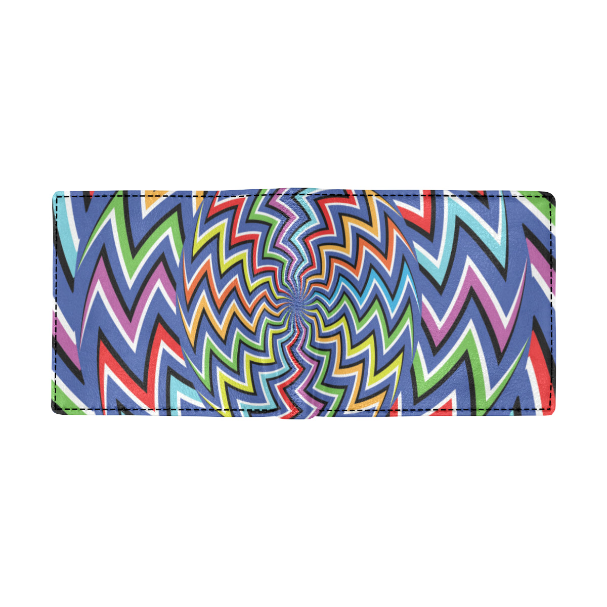 Optical illusion Pattern Print Design A02 Men's ID Card Wallet