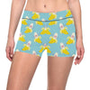 Banana Pattern Print Design BA07 Yoga Shorts