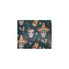 sugar skull Mexican Men's ID Card Wallet