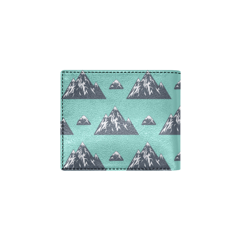 Mountain Pattern Print Design 01 Men's ID Card Wallet