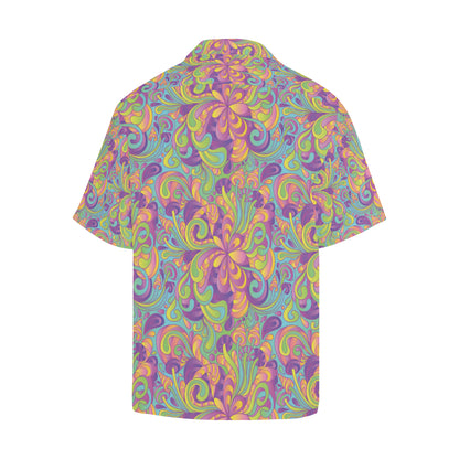 Psychedelic Mushroom Pattern Print Design A05 Men's Hawaiian Shirt
