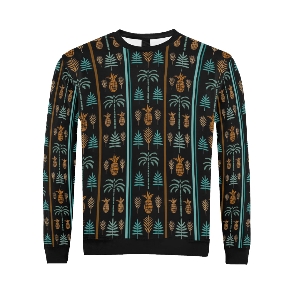 Hawaiian Themed Pattern Print Design H023 Men Long Sleeve Sweatshirt