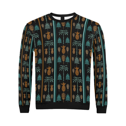 Hawaiian Themed Pattern Print Design H023 Men Long Sleeve Sweatshirt