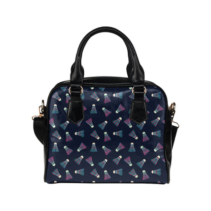 Badminton Ball Pattern Print Design 02 Shoulder Handbag