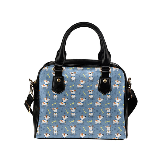 Bull Terriers Pattern Print Design 04 Shoulder Handbag