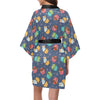 Cupcake Pattern Print Design 02 Women's Short Kimono