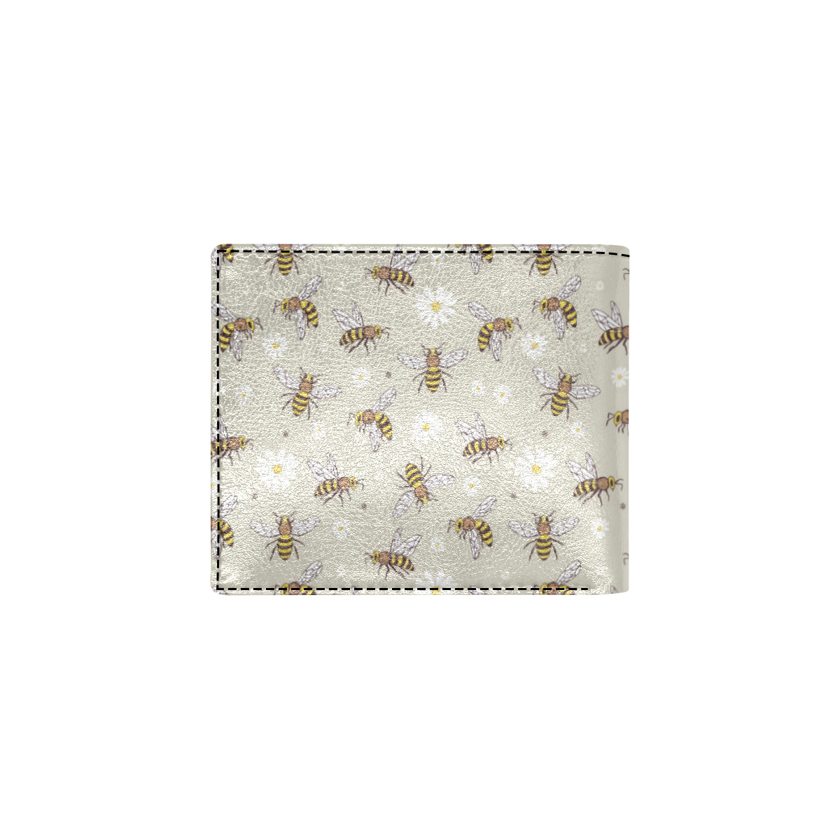 Bee Pattern Print Design 03 Men's ID Card Wallet