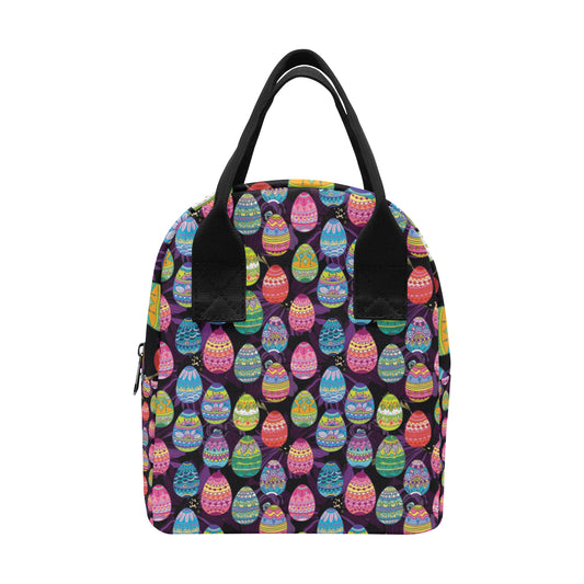 Easter Eggs Pattern Print Design RB08 Insulated Lunch Bag